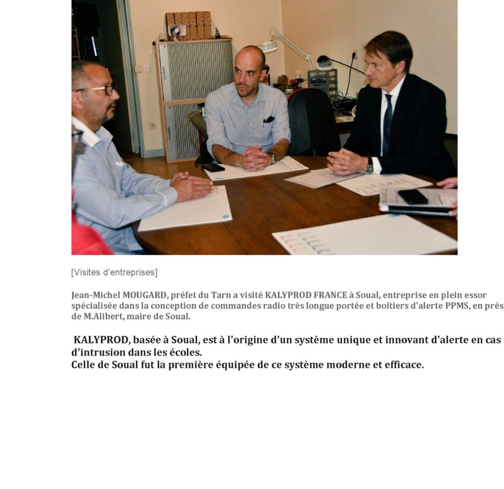 Le prefet du Tarn nous rend visite